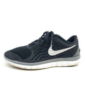 Nike Free 4.0 Womens Running Shoes Size 7.5 Trainers Sneakers Black White